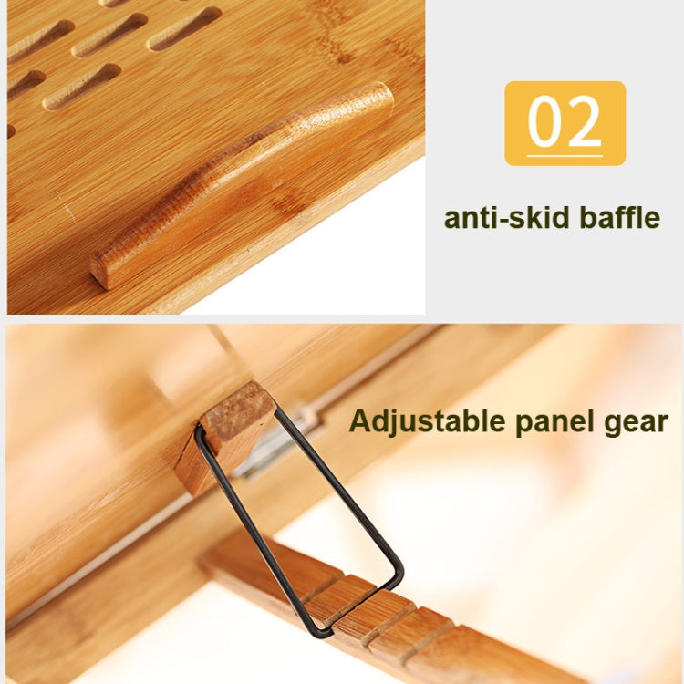 Bauhinia Pattern Folding Computer Desk Bed Dorm Notebook Lap Desk Large with Fan