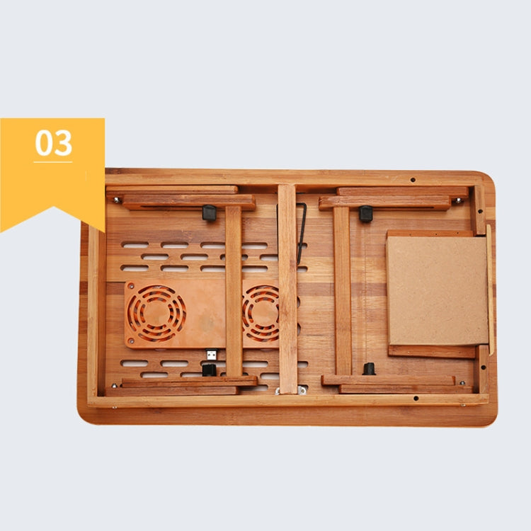 Bauhinia Pattern Folding Computer Desk Bed Dorm Notebook Lap Desk Medium Without Fan