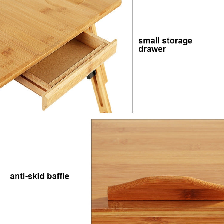 Bed Computer Desk Folding Desk Lifting Writing Desk With Cup Slot ,Size: Large