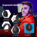 EKSA E910 5.8GHz Ambient Noise Cancelling Retractable Microphone Wireless Gaming Headset(Black)