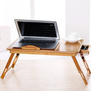 Sunflower Pattern Bed Laptop Desk Foldable Book Desk With Drawer ,Size: Large