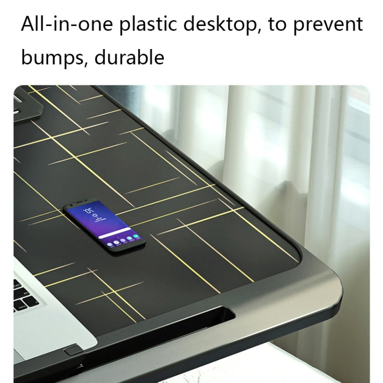 N6 Liftable and Foldable Bed Computer Desk, Style: Drawer+Shelf+USB