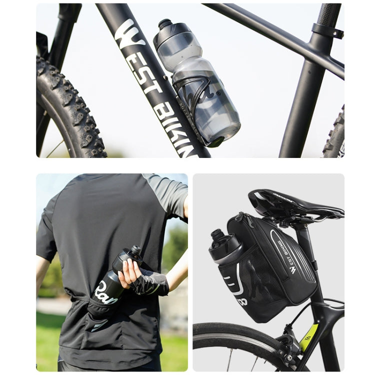 Rapha Bike Leakproof And Dustproof Fitness Cycling Water Bottle, Colour: Black 610ml