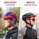 WEST BIKING Cycling Outdoor Sports Sun Protection Peaked Cap, Size: Free Size(Red)