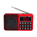 Y-928 FM Radio LED Display MP3 Support TF Card U Disk(Red)