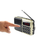 Y-928 FM Radio LED Display MP3 Support TF Card U Disk(Blue)