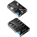 NEWBRING Large-capacity Multi-card Metal Anti-magnetic Card Holder(Geometric Pattern)