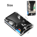 NEWBRING Large-capacity Multi-card Metal Anti-magnetic Card Holder(Geometric Pattern)