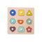 2 PCS Wooden Number Shape Matching Board(Shape Cognition)