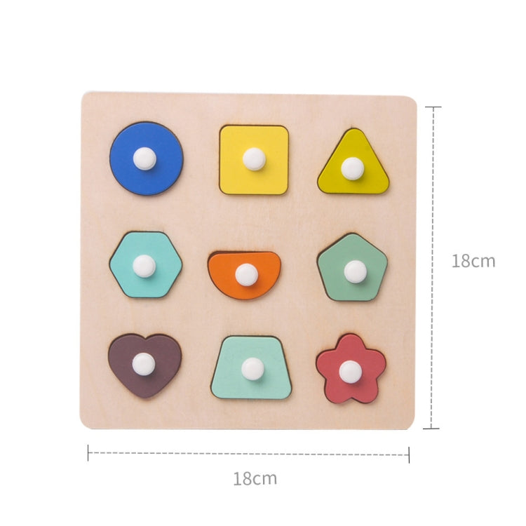 2 PCS Wooden Number Shape Matching Board(Shape Cognition)