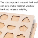 2 PCS Wooden Number Shape Matching Board(Digital Cognition)
