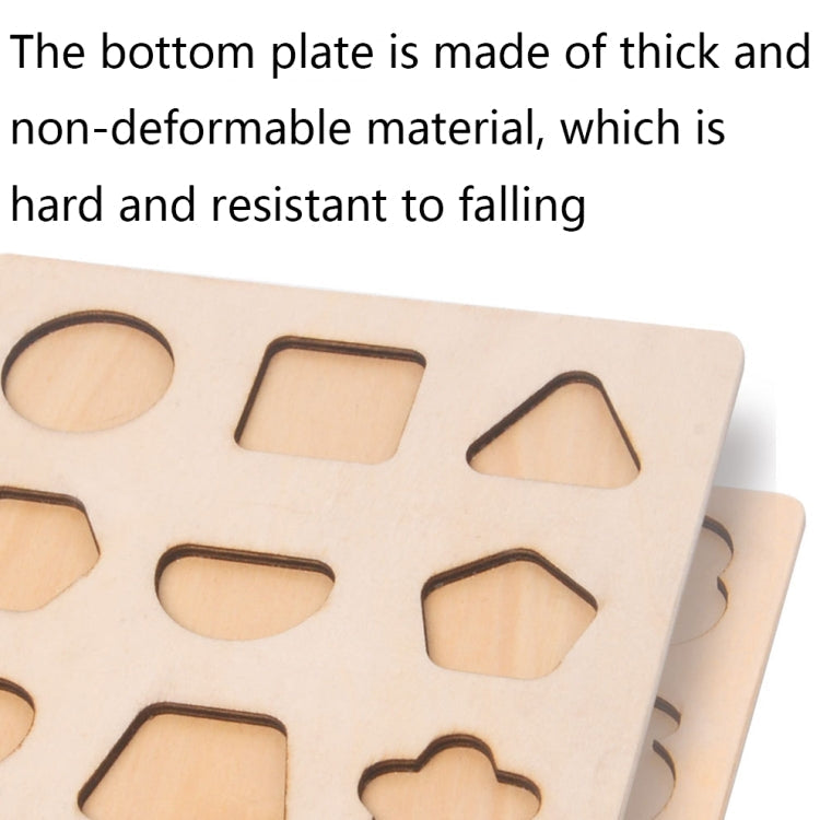 2 PCS Wooden Number Shape Matching Board(Digital Cognition)
