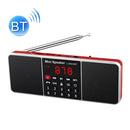 L-288AM Bluetooth Dual Speaker Radio MP3 Player Support TF Card/U Disk with LED Display(Red)