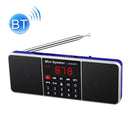 L-288AM Bluetooth Dual Speaker Radio MP3 Player Support TF Card/U Disk with LED Display(Blue)
