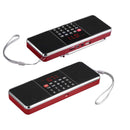 L-288AM Bluetooth Dual Speaker Radio MP3 Player Support TF Card/U Disk with LED Display(Red)