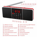 L-288AM Bluetooth Dual Speaker Radio MP3 Player Support TF Card/U Disk with LED Display(Black)