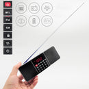 L-288AM Bluetooth Dual Speaker Radio MP3 Player Support TF Card/U Disk with LED Display(Blue)