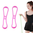 2 PCS Fitness Weight Loss Muscle Training Stretching Multi-purpose Puller, Style: Single Hole (Pink)
