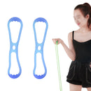 2 PCS Fitness Weight Loss Muscle Training Stretching Multi-purpose Puller, Style: Single Hole (Blue)