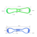 2 PCS Fitness Weight Loss Muscle Training Stretching Multi-purpose Puller, Style: Single Hole (Blue)