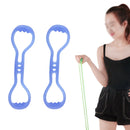 2 PCS Fitness Weight Loss Muscle Training Stretching Multi-purpose Puller, Style: Double Hole (Blue)