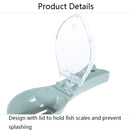 3 PCS CT1682 Thickened Plastic Fish Scaler with Cover(Green)