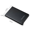 NEWBRING Metal Wallet Automatic Pop-up Anti-degaussing Card Holder, Colour: Black With Back Stickers