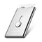 NEWBRING Large Capacity Hand Push Metal Business Card Holder(Grey)