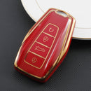 2 PCS TPU Car Key Cover For Geely Emgrand GL/GS(Chinese Red Start Button)