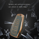 2 PCS TPU Car Key Cover For Geely Emgrand GL/GS(Tea Green Horn Key)
