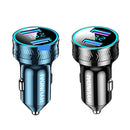 HY46B 40W Fast Charge Digital Display Dual USB Car Charger(Black)