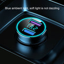 HY46B 40W Fast Charge Digital Display Dual USB Car Charger(Black)
