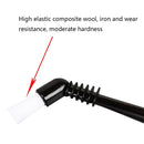 5 PCS KFS-10 Short Handle Coffee Machine Cleaning Brush(White Hair)