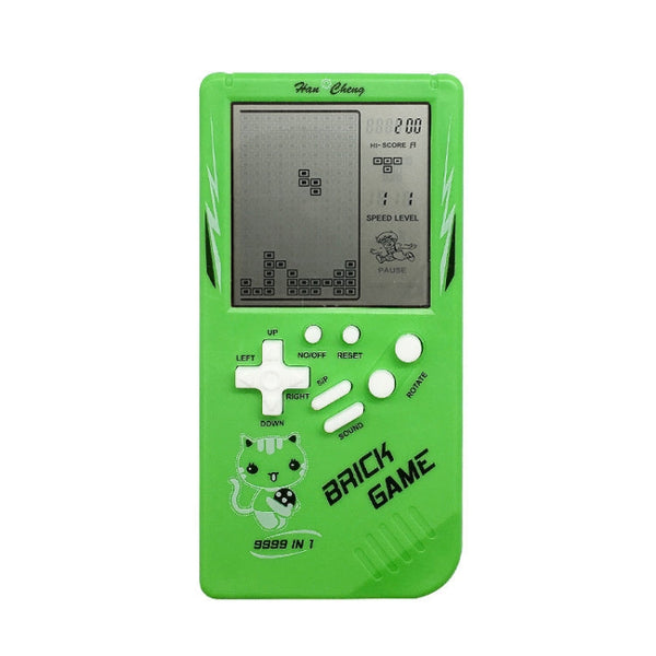 Large Screen Retro Children Handheld Game Console(Green)