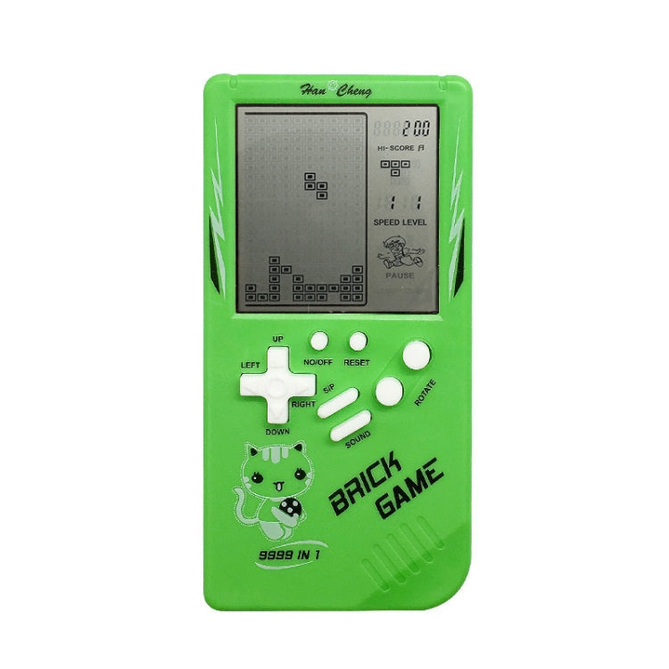 Large Screen Retro Children Handheld Game Console(Green)