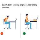 Computer Elevated Rack Monitor Bracket Storage Rack,Style: Double Layer(Black Walnut)
