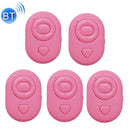 5 PCS Wireless Camera Controller Mobile Phone Multi-Function Bluetooth Selfie, Colour: S1 Pink Bagged