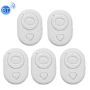 5 PCS Wireless Camera Controller Mobile Phone Multi-Function Bluetooth Selfie, Colour: S1 White Bagged
