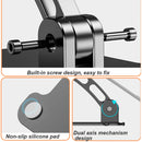 double Rod Laptop Folding Lift Stand Tablet Stand with Fan Radiator( Black )