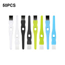 50 PCS Crevice Cleaning Brush Garlic Masher Brush Coffee Machine Brush(Random Color Delivery)