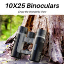 APEXEL 10 x 25 Binoculars BAK4 Prism Zoom Telescope for Bird-watching Hunting Hiking(Black)