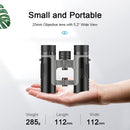 APEXEL 10 x 25 Binoculars BAK4 Prism Zoom Telescope for Bird-watching Hunting Hiking(Black)