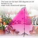 LED Plant Lamp With 1.6m Stand USB Remote Control Dimming Grow Light, Style: Four Head(Full Spectral)