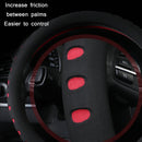Sports Punched EVA Car Steering Wheel Cover, Size: 38cm(Green)