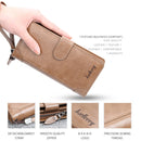 Baellerry S6701 Men Wallet Business Multi-card Mid-length Clutch Buckle Zipper Coin Purse(Black)