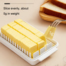 2 PCS Transparent Large Capacity Butter Cut Storage Box(White)