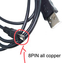 20 PCS 8Pin SLR Camera Cable USB Data Cable For Nikon UC-E6, Length: 1.5m With Magnetic Ring