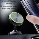 Car Aluminum Alloy Magnetic Mobile Phone Holder, Colour: Red (Luminous)