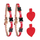 2 Pairs High Heel Shoes Prevent Heel Drop Shoelaces Four-Leaf Grass Shoelace Buckle(Matt Red)