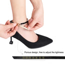 2 Pairs High Heel Shoes Prevent Heel Drop Shoelaces Four-Leaf Grass Shoelace Buckle(Matt Skin)